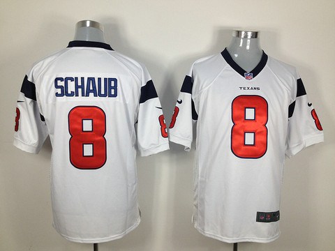 Houston Texans 8 Matt Schaub White Game nfl jerseys